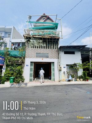 ccg. mặt tiền kinh doanh đường 12 p. trường thạnh. 63m2, 4 tầng, 3 pn, nhỉnh 4 tỷ còn tl