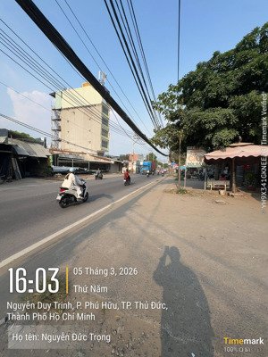 mt nguyễn duy trinh , đất 130m (5x26) phú hữu , tp thủ đức (9ty790)