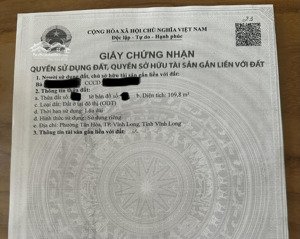 bán nhà riêng chính chủ 109,8m2 tại phường tân hòa, nay là phường tân ngãi