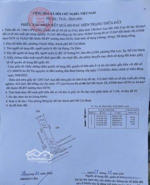 bán đất định hoà dx083 phường chánh hiệp bình dương