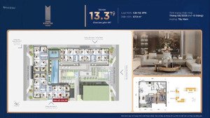 bán 2pn the grand manhattan, 13,3 tỷ, 68m2, tt 30%, đẹp mê ly tại cô giang
