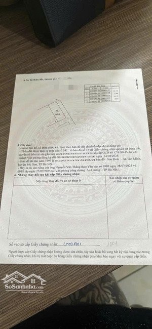 chính chủ gửi bán gấp 3 lô tại sơn đoài tân minh sóc sơn hà nội - lh 