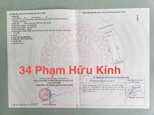bán cặp đất mặt tiền 7m5 phạm hữu kính sát sông hàn