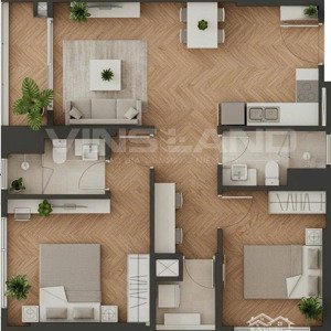 chưa từng có 2pn góc vison, masteri, hướng mát, tầng trung vị trí gần vincom, aeon, trường học