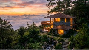 aman cloud - 36 vị trí nghỉ dưỡng giữa tầng mây 1.000m, nơi mây chạm vào hiện nhà mỗi sớm