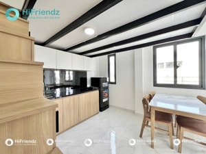 căn hộ gác mới 100% trần quý cáp bình thạnh cầu thang dễ đi view chill