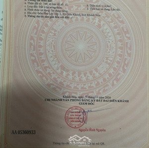 đất thị trấn diên khánh gần bờ kè dt 117m2 giá chỉ 1tỷ290 ô tô vào tận đất