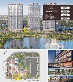 bán shophouse thông 3 tầng, diện tích 356m2 the matrix one premium, sổ hồng lâu dài, giá từ 54 tỷ