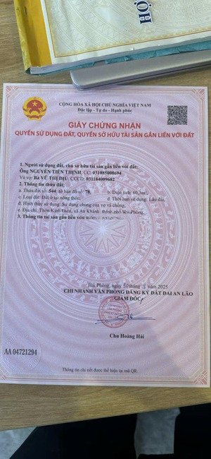 duy nhất lô góc tại kinh điền, tân viên, an lão 60m2 giá 900 tr, 2 mặt thoáng, đầy đủ tiện ích