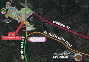 quỹ hàng ngoại giao đợt 1 trực tiếp cđt dự án the flame vine bám sát đường vành đai 3.5 giá rẻ