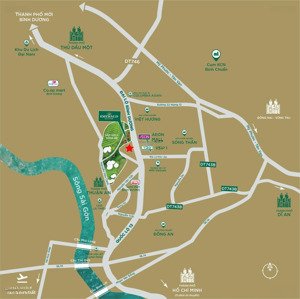 the emerald golf view sổ hồng sẵn đối diện aeon mall bình dương giá chỉ 2tỷ