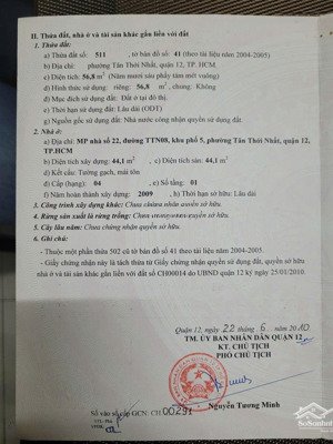 một chủ mặt tiền đất trống 56,8 m2 (shr) - gần công viên thuận kiều q12 - thương lượng 