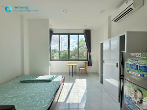 cho thuê studio cửa sổ siêu thoáng - full nội thất, siêu xịn