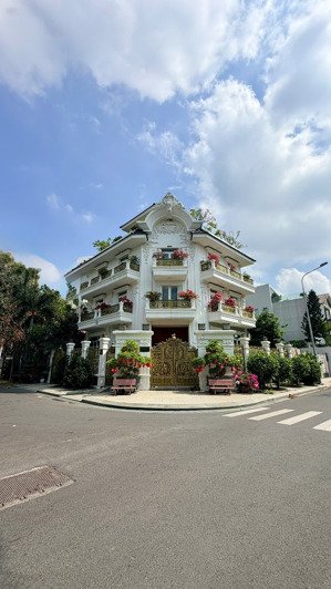 biệt thự góc 2 mặt tiền vip! khu biệt thự compound an khánh - dt 24x30m - 3 tầng - giá 128 tỷ tl