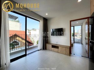 căn hộ studio/1pn ban công lộng gió thoáng mát full nội thất mới toanh tại quận 2 đầy đủ tiện nghi