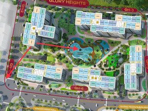bán căn hộ 3pn, 2wc giá tốt tại gh2, glory heights - vinhomes grand park, 81m2 giá 5,450 bao thuế