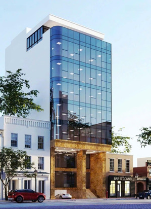 bán tòa khách sạn tiêu chuẩn 5 sao phố trần duy hưng 550m*10t mt15m 350 tỷ dòng tiền 656tr/th