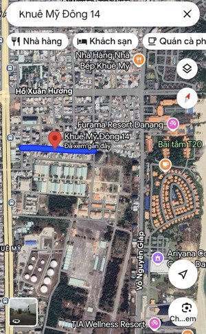 bán lô đất mt khuê mỹ đông 14. khu chuyên kinh doanh căn hộ, khách sạn lưu trú