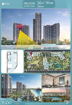 studio 33m2 - tầng 2x - nhỉnh 2,3 tỷ - ban công kính cong - chiết khấu 18% - vay 70% vốn chỉ 680tr