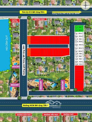 bán đất nền dự án tại đường tỉnh lộ 413, giá 1,309 tỷ, diện tích 100m2