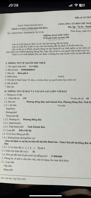 bán nhanh 2 lô liền kề đất khu đô thị biển bình sơn mỹ bình phan rang