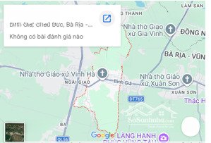 bán đất 2 mặt tiền đường nhựa bình giã châu đức, diện tích 1.437m2, giá 4.6 tỷ