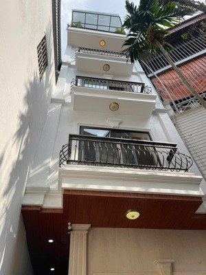 bán nhà hoàng mai 65m2 5 tầng thang máy full nội thất ô tô đỗ cửa 20m ra hồ đền lừ