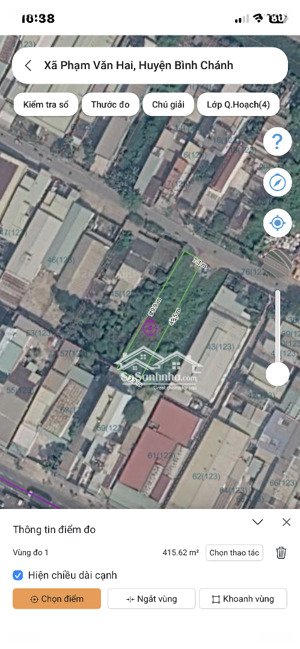 càn bán đất thổ cư mặt tiền liên ấp 2-3, giá 12 tỷ.