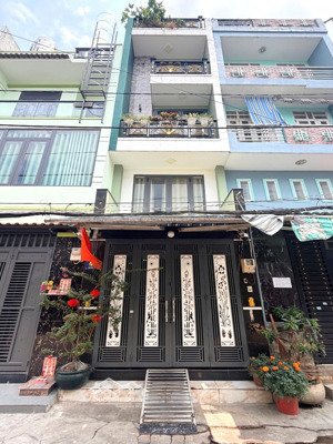 nhỉnh 4 t.ỷ có nhà hẻm xe hơi tới cửa,được 3 tấm đúc kiên cố-hẻm dân cư hiện hữu- sổ đẹp lộ giới it