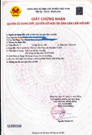 bán đất tại cổng trường cao đẳng miền đông, giá ưu đãi 6,2 tỷ, 262,4 m2