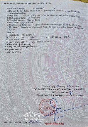 hiếm! bán đất có nhà cũ khu thanh vinh 10, diện tích lớn 161m² giá chỉ 4,2 tỷ