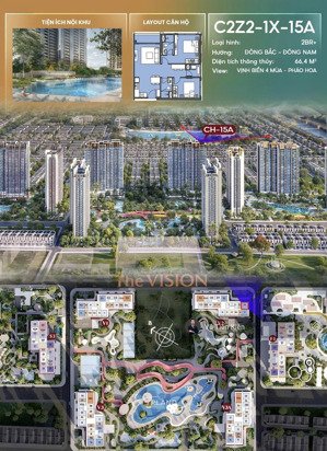 căn 2pn + 1 góc siêu đẹp đn, đb mát mẻ, view công viên nước, pháo hoa, venice, hồ bơi masteri ocp3