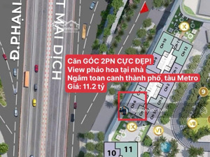 bán căn góc 2pn cực đẹp sun feliza cầu giấy, view thành phố, ngắm pháo hoa tại nhà, 75m2 - 11.2 tỷ