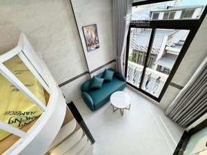 khai trương phòng có gác, full nội thất, ban công thoáng, 35m2, gần ngã tư hàng xanh giáp q1, q3