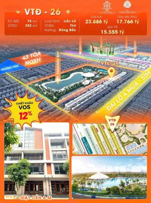 bán bt vinhomes ocean park 3, 15,3 tỷ, 75m2, 6pn, 8wc, giá rất tốt