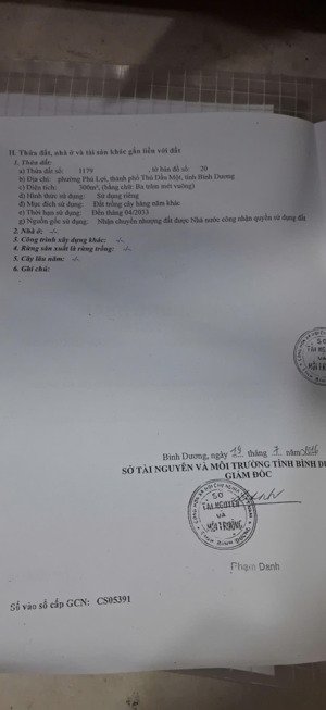 bán đất phú lợi thủ dầu một mặt tiền đường nhựa 6m 10x30m, 120m² thổ cư