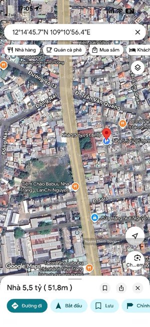 nhà 2 tầng tttp nha trang 5,5 tỷ 2 phòng ngủ 2 vệ sinh, vùng lõi nt gần nhà vh thiếu nhi tỉnh