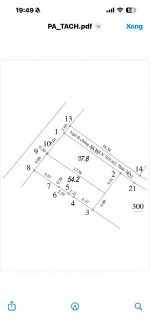 chủ nhà cắt mảnh đất ra bán lấy tiền lo công việc đất cắt từ mảnh to ra bán lên chưa qua nhà đt