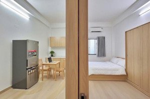 cho thuê căn hộ 1 phòng ngủ ban công thoáng - full nội thất, siêu rộng