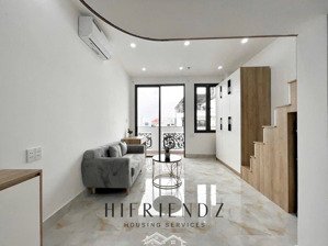 cho thuê căn hộ gác (duplex) 1pn ban công 40m2 full nội thất gần chợ bà chiểu
