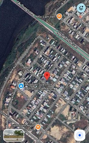 nam hòa xuân hói kiểng 5 b2.33 lô đất điện âm gần sông, sát góc đường 7,5m | 105m giá tốt 5,75 tỷ