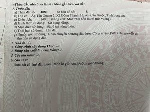 bán đất tại thửa đất số 4080, tỉnh lộ 826c, 140m2, giá cực chất 690 triệu