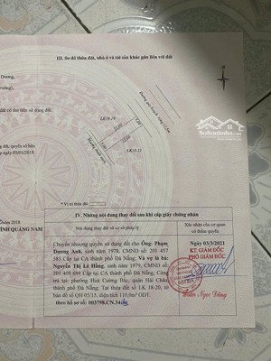 bán gấp đất nền 105m2 tại khu đô thị fpt, hòa hải, đà nẵng.