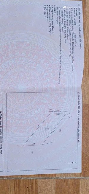 chính chủ cần bán 1.000m² đất thổ cư phường quyết thắng trung tâm tp. thái nguyên