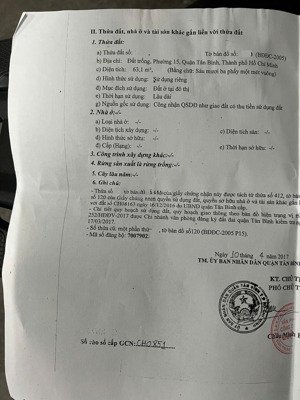 bán đất đường hoàng bật đạt, 4x16m, hẻm 4m, không lộ giới