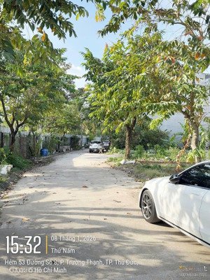 bán nền đất đẹp - hẻm 53 đường số 8 lò lu - 3,5 tỷ