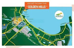 bán đất nền dự án golden hills city, 5,4 tỷ, 187,5 m2, view đẹp , giá sụp hầm rẻ tt 300 triệu