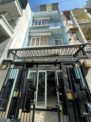 hẻm xe hơi nguyễn trường tộ, ngang 4m, 4 tầng, 5pn, khu dân trí, giáp q3