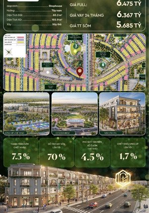 bán căn shophouse thiên hà 3 sát trục đại lộ sao băng huyết mạch của dự án giá chỉ 5,6 tỷ