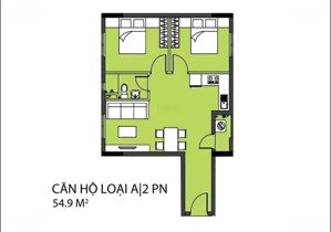 cho thuê căn hộ 2pn 1wc dt 55m2 khu celadon city tân phú